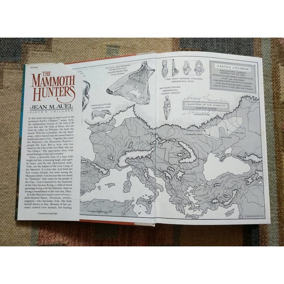 The Mammoth Hunters: Earth's Children Book 3 by Jean M. Auel (1985, HC, 1st Ed.) - Picture 4 of 8